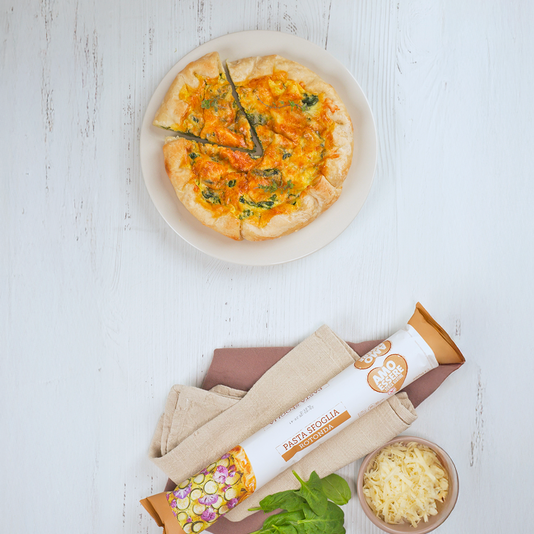 Quiche senza glutine spinaci e groviera