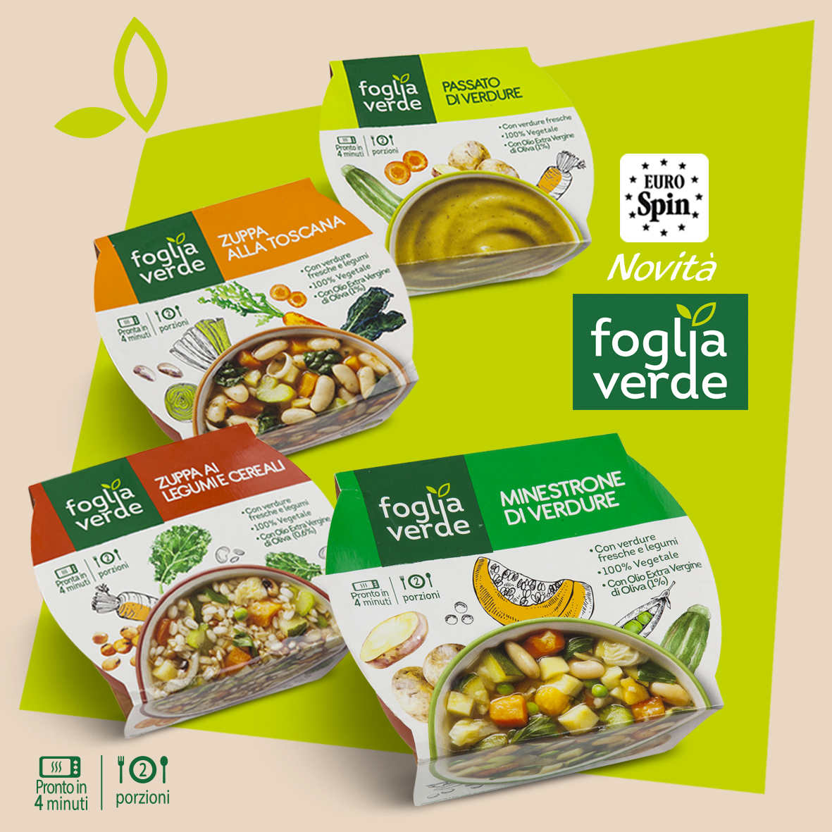 Minestrone, passato, e zuppe Foglia Verde