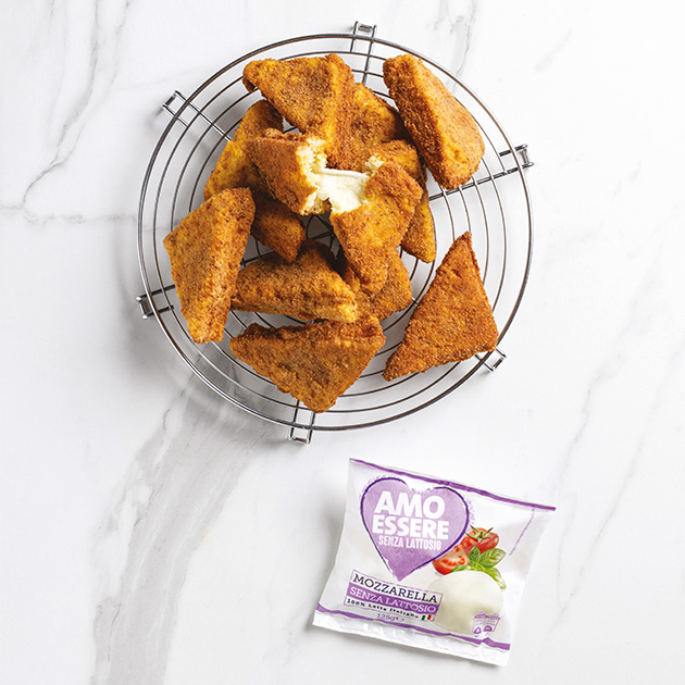 Mozzarella in carrozza senza lattosio