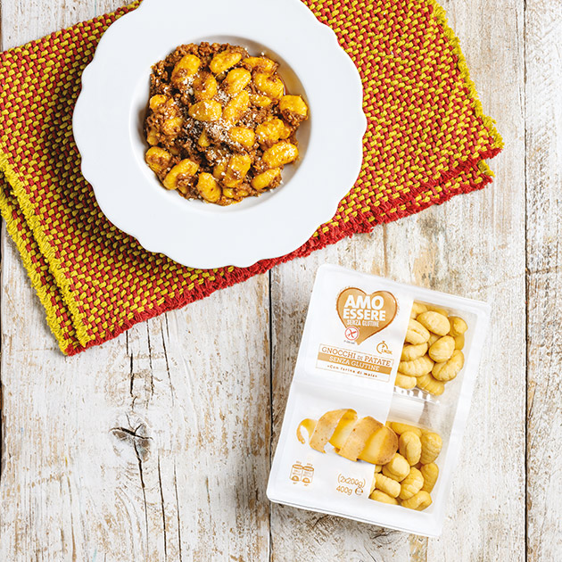 Gnocchi di patate alla bolognese senza glutine